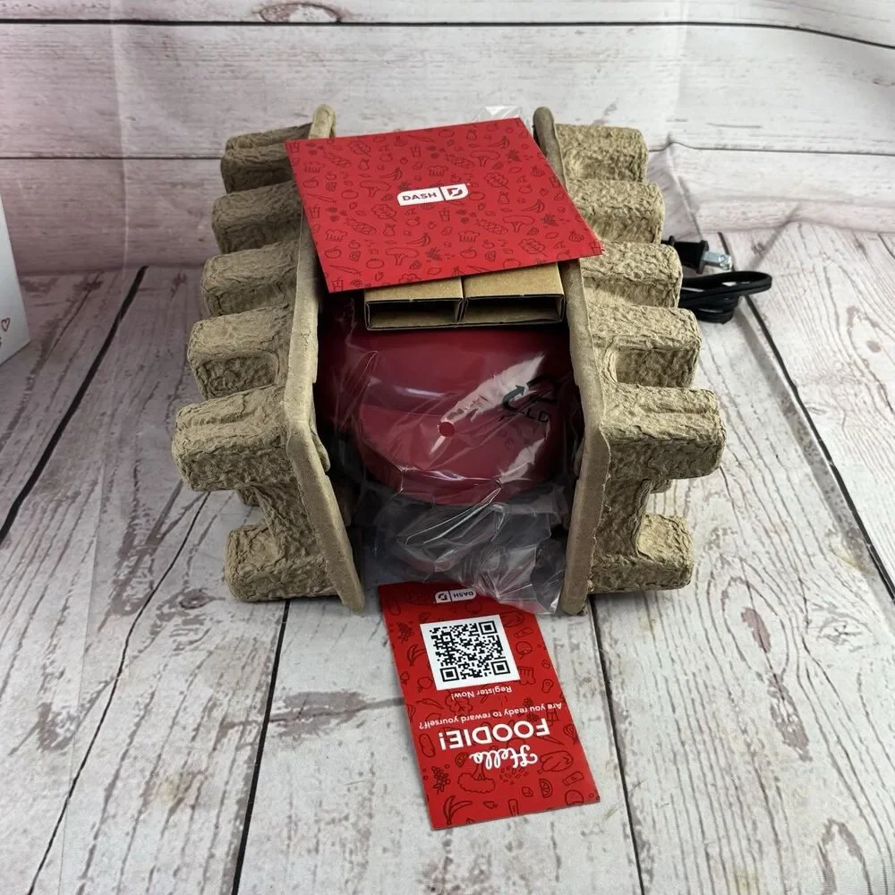 Dash Express Heart Waffle Maker Full Size Heart Shaped Waffles Red Nonstick